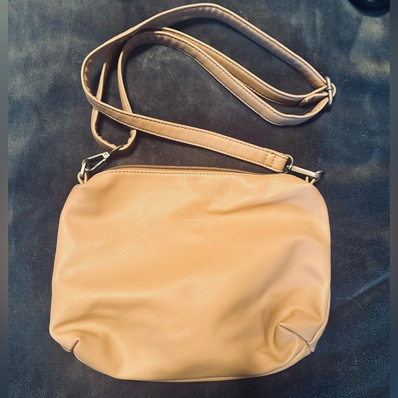 Pixie Mood Vegan Leather Light Pink/Beige Crossbody Purse - Picture 2 of 7